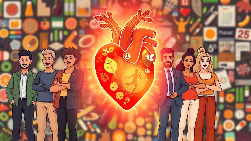 예방을 위한 생활 습관 (illustration 스타일)