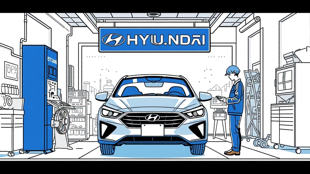 정비소 선택 시 고려사항 (illustration 스타일)