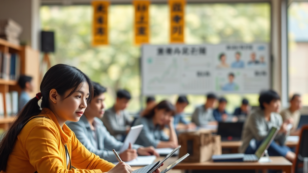 국비 지원 무료 교육: 무엇을, 왜 배워야 할까? (realistic 스타일)