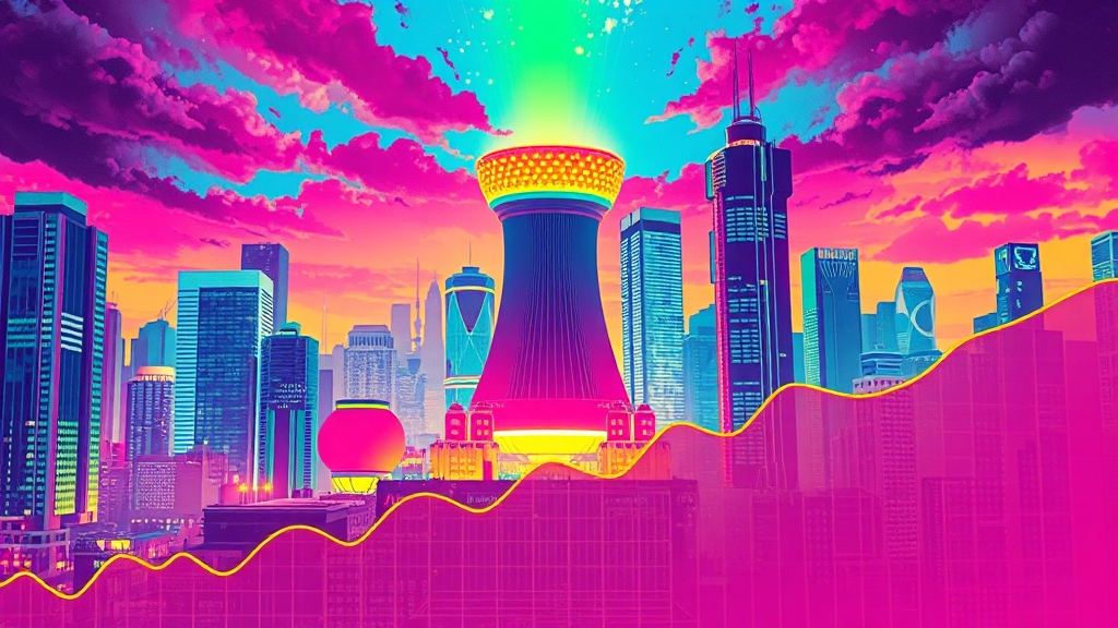 SMR 시장 전망, 1600조 원 규모로 성장 (popart 스타일)