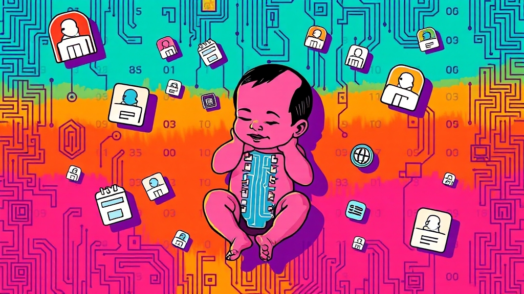 온라인 출생신고란? (popart 스타일)
