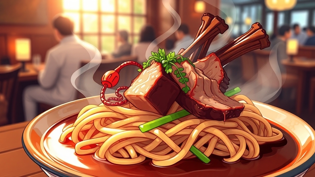 가평 특별한 막국수 경험 (cartoon 스타일)