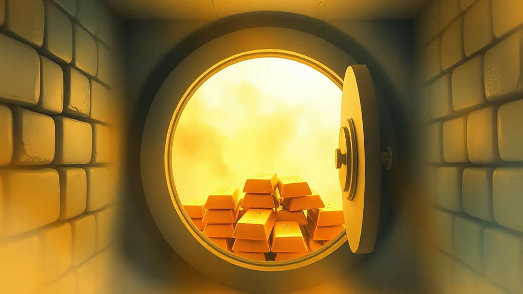 골드뱅킹 투자, 지금이 기회일까? (watercolor 스타일)