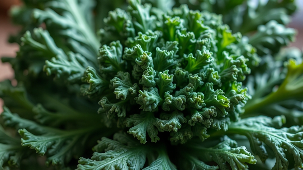 컬리케일 섭취 시 주의사항 & 부작용 (realistic 스타일)