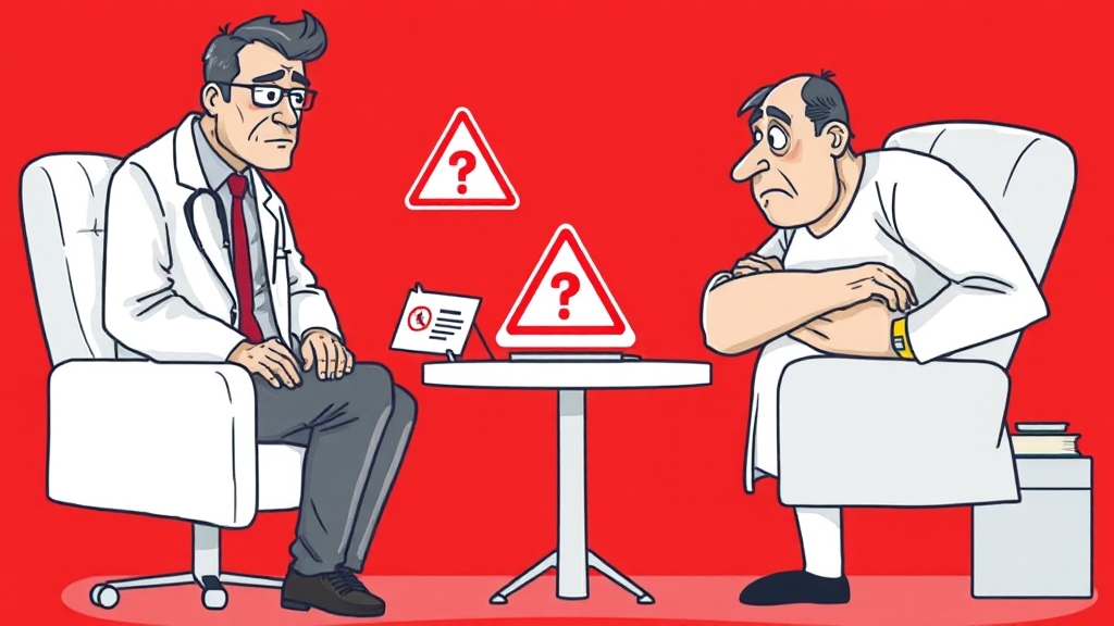 주의사항과 잠재적 부작용 (cartoon 스타일)