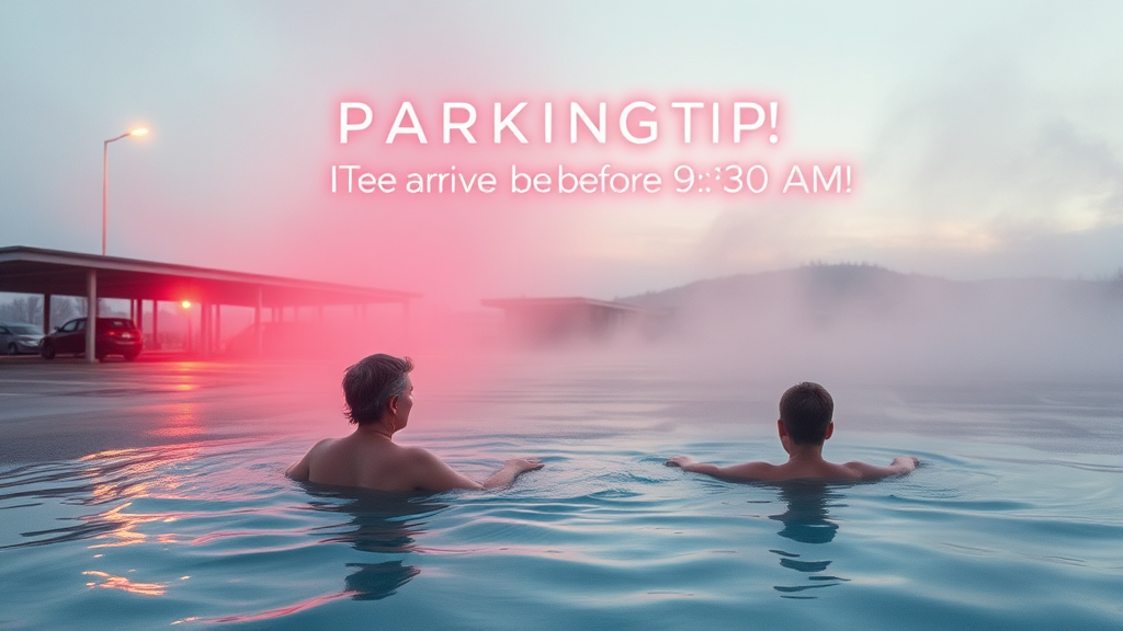 주차 정보 & 팁 (watercolor 스타일)