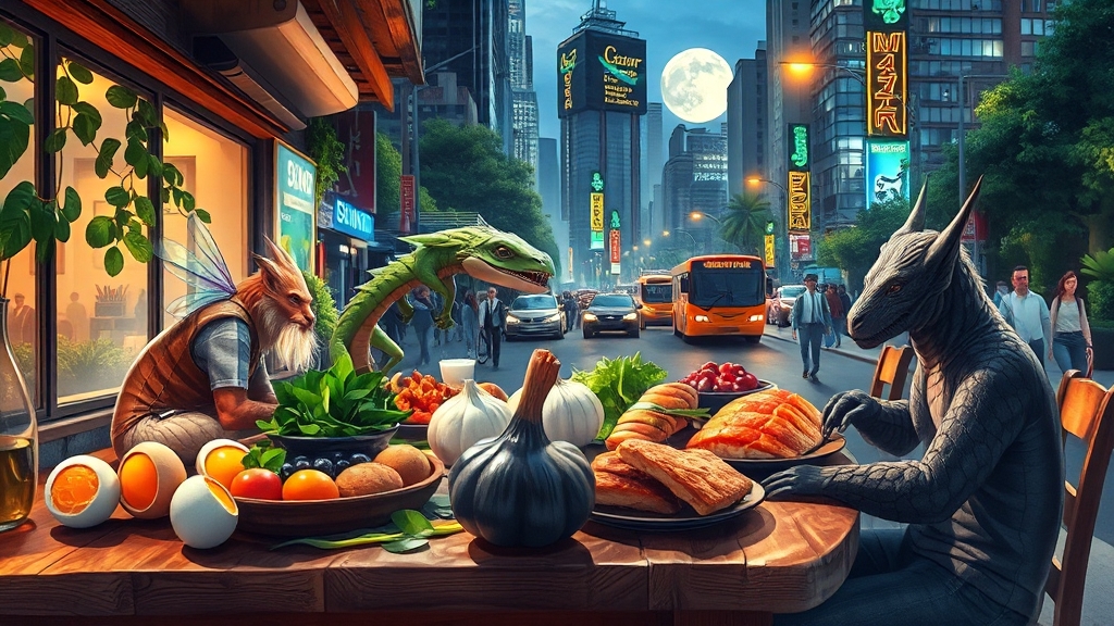 영양과 식습관 관리 (realistic 스타일)