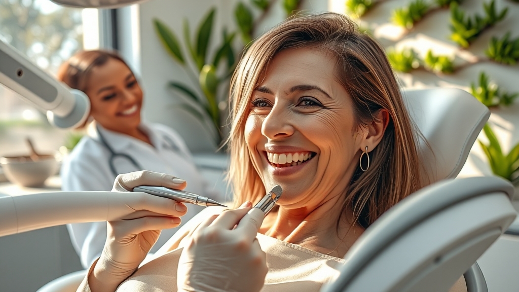 잇몸 퇴축 예방 관리법 (realistic 스타일)