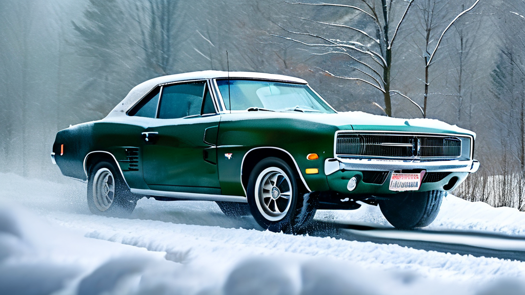 안전 운전을 위한 타이어 점검 가이드 (watercolor 스타일)