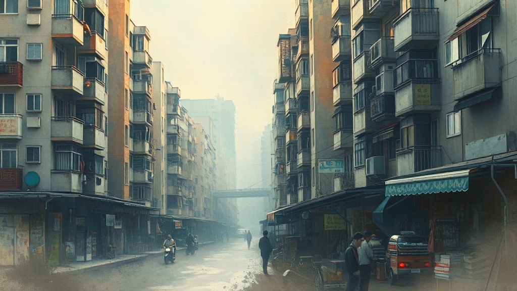 정부 규제 대책 영향은? (watercolor 스타일)