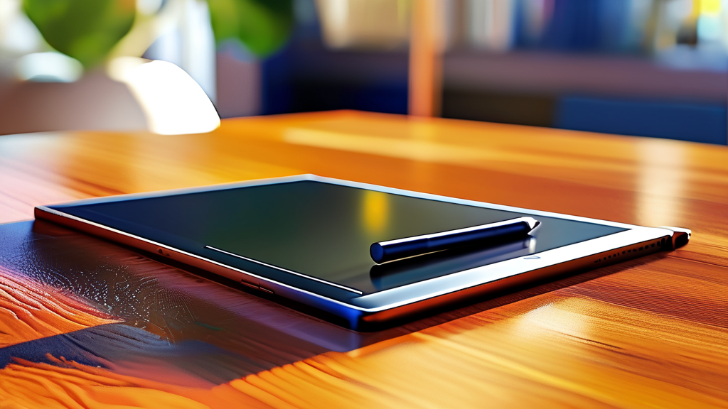 스마트폰처럼 자유로운 태블릿 활용법 (realistic 스타일)