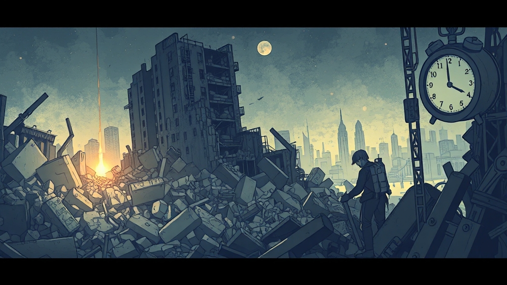 안타까운 인명 피해 (illustration 스타일)