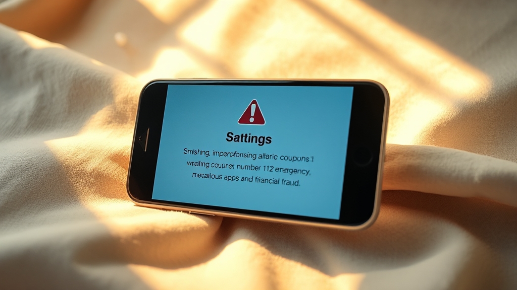 금융 사기 예방 필수 사항 (realistic 스타일)