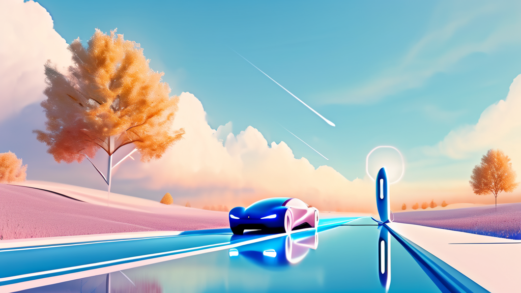 기술 및 산업 트렌드 (watercolor 스타일)