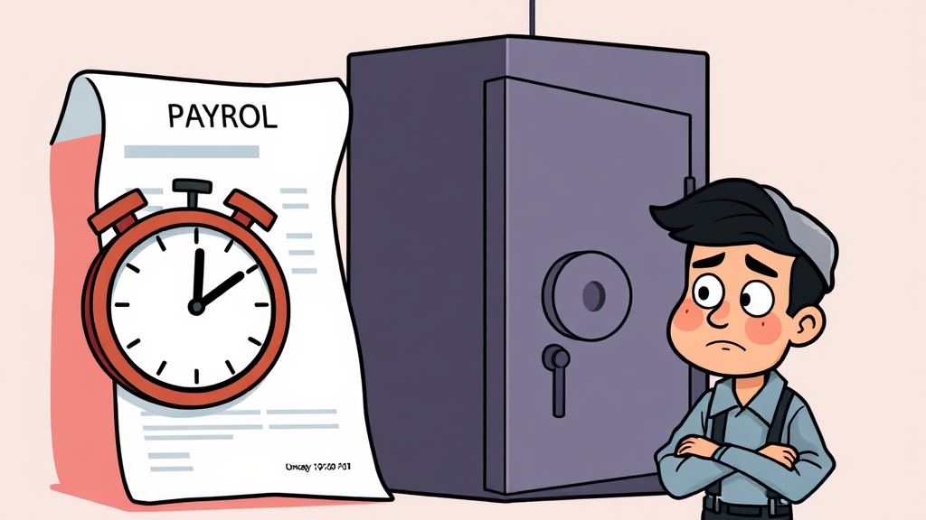 주휴수당 미지급 시 법적 책임 (cartoon 스타일)