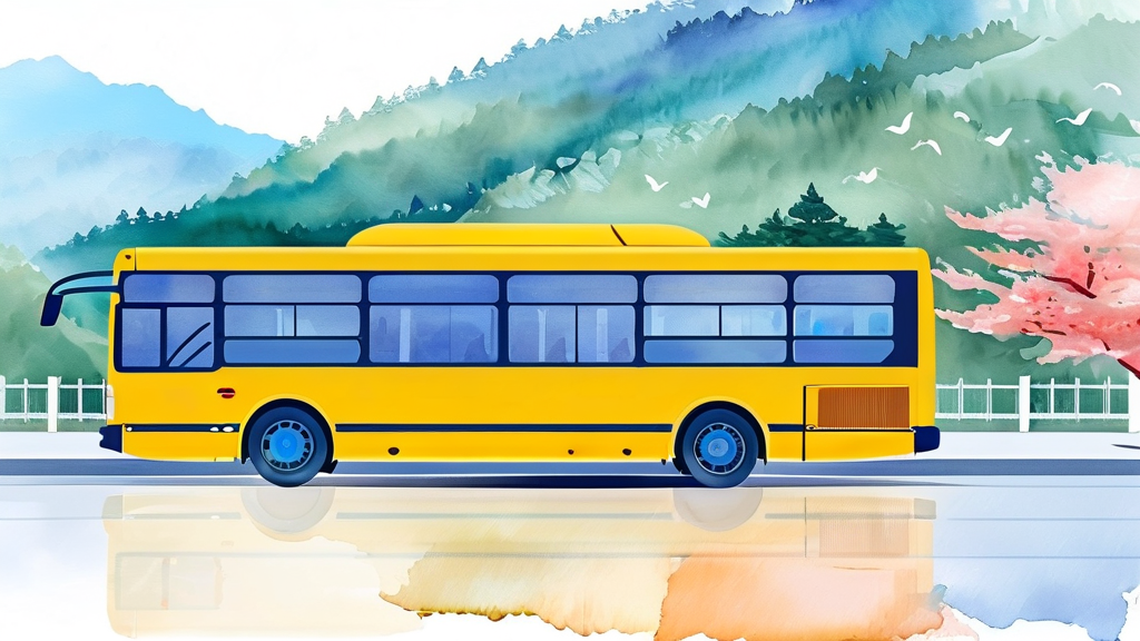 알아두면 편리한 춘천 시티투어버스 요금 및 예약 방법 (watercolor 스타일)