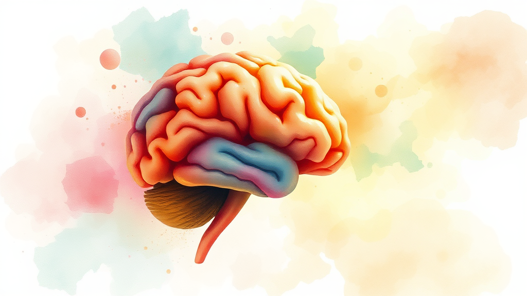 아침 식사의 중요성: 뇌를 깨우는 에너지 공급 (watercolor 스타일)