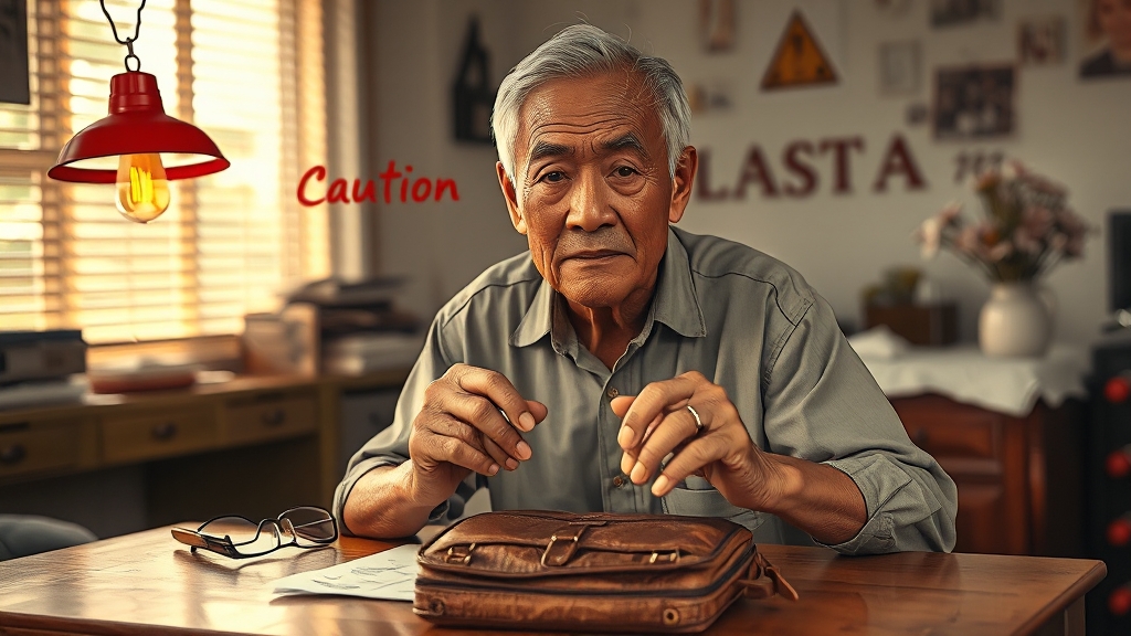 조기수령, 신중하게 결정하세요! (realistic 스타일)