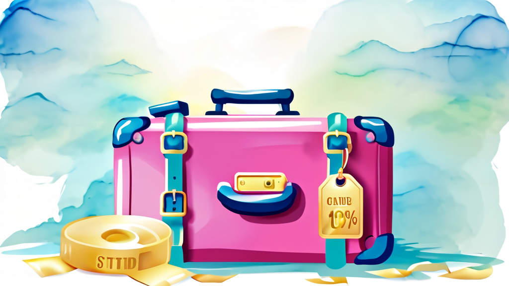 땡처리 항공권, 왜 저렴할까요? (watercolor 스타일)