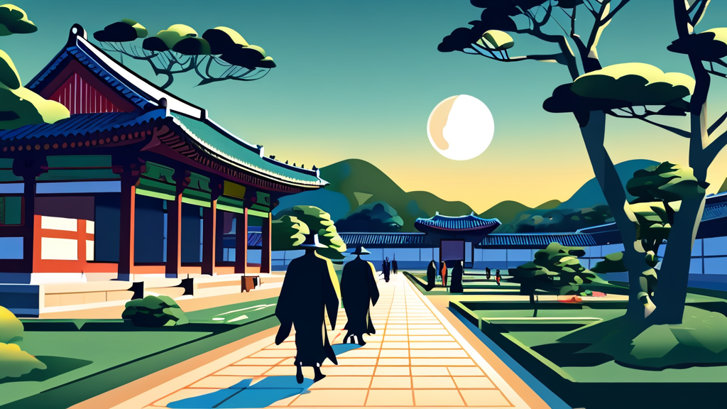 달빛기행 기본 정보: 운영 기간, 시간, 프로그램 (cartoon 스타일)