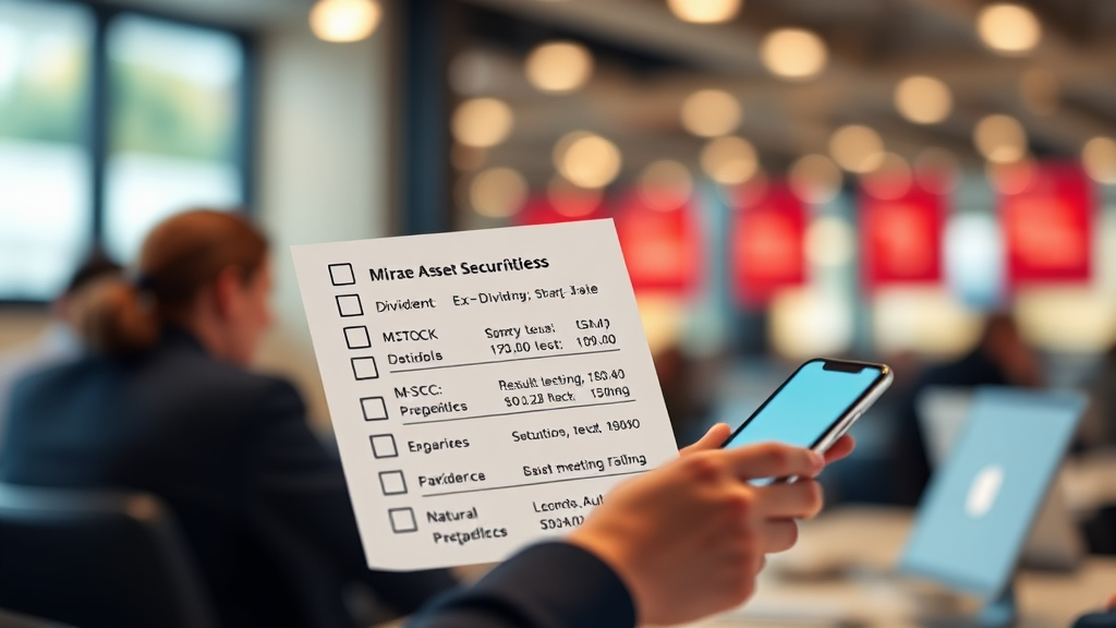 배당금 수령을 위한 필수 체크리스트 (realistic 스타일)