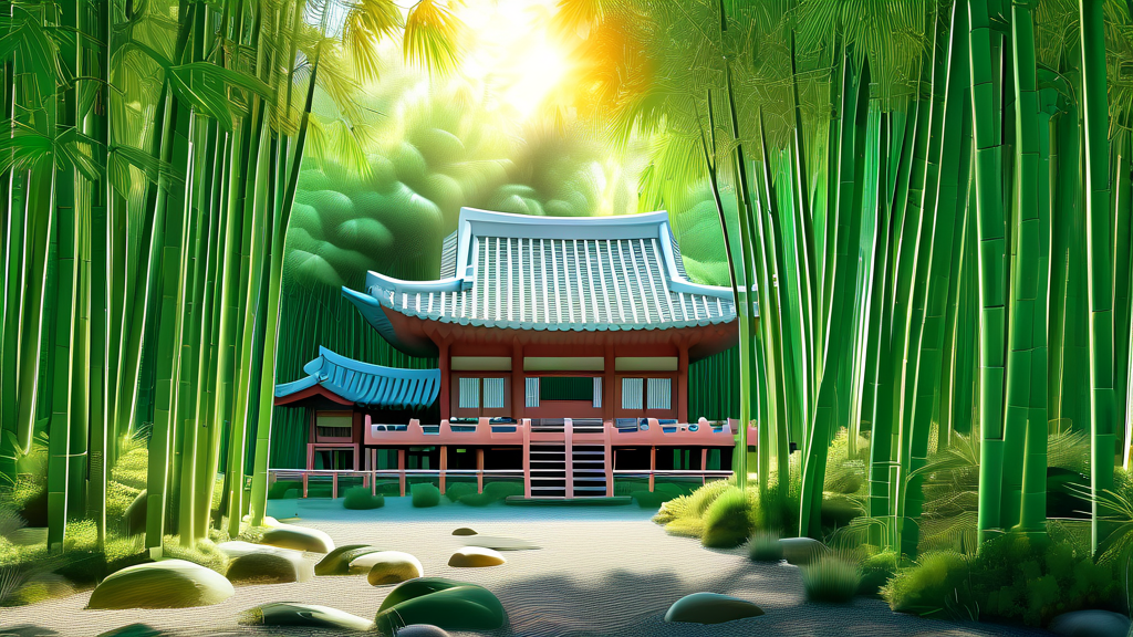 죽녹원 테마별 산책로와 숨겨진 포토존 (realistic 스타일)