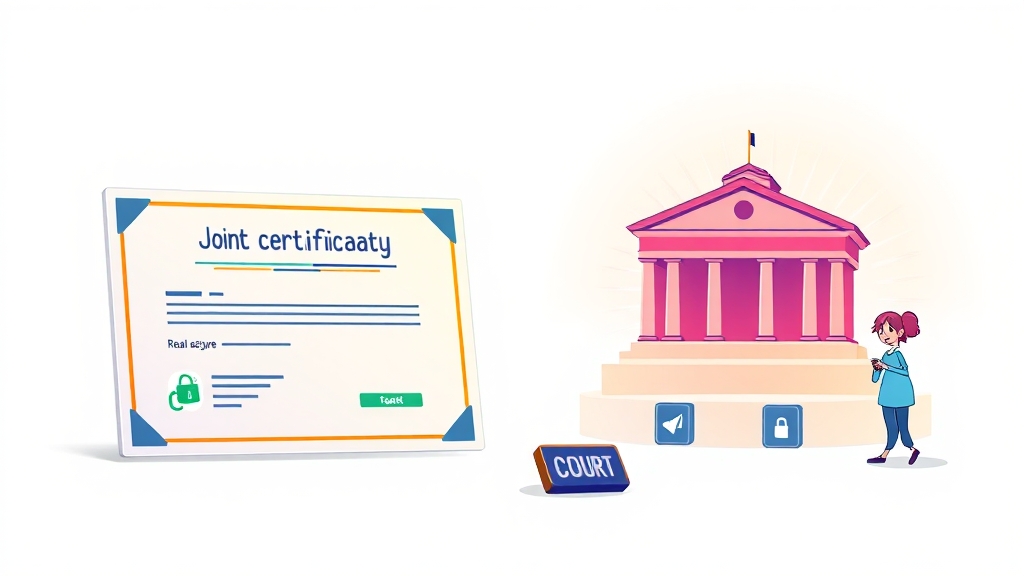 전자소송 홈페이지 핵심 기능 살펴보기 (cartoon 스타일)