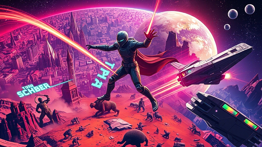 액션과 전략의 짜릿한 만남! (illustration 스타일)