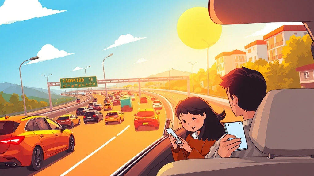 교통 편의 정책은? (cartoon 스타일)