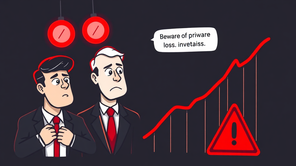 투자 시 유의사항 (illustration 스타일)