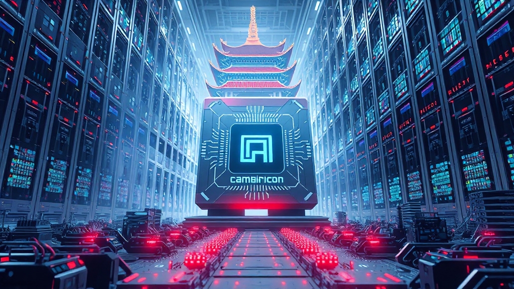 AI 반도체 시장, 캠브리콘 전망은? (illustration 스타일)