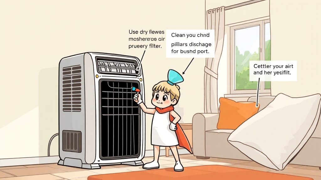 건조 및 관리 꿀팁! (cartoon 스타일)