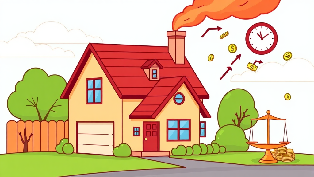 다주택자 양도세 중과 제도 (cartoon 스타일)