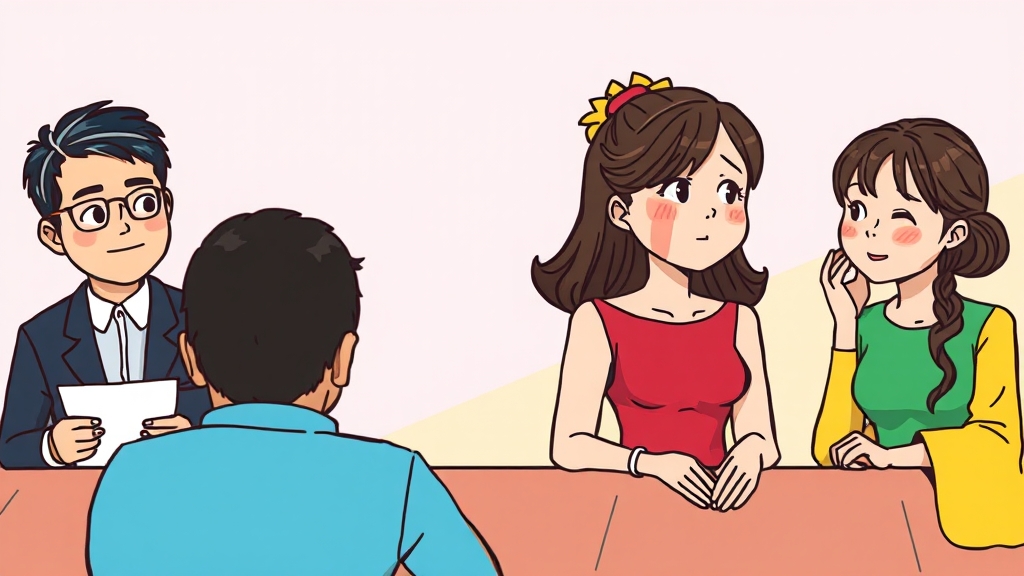 심사위원들의 반응은? (cartoon 스타일)