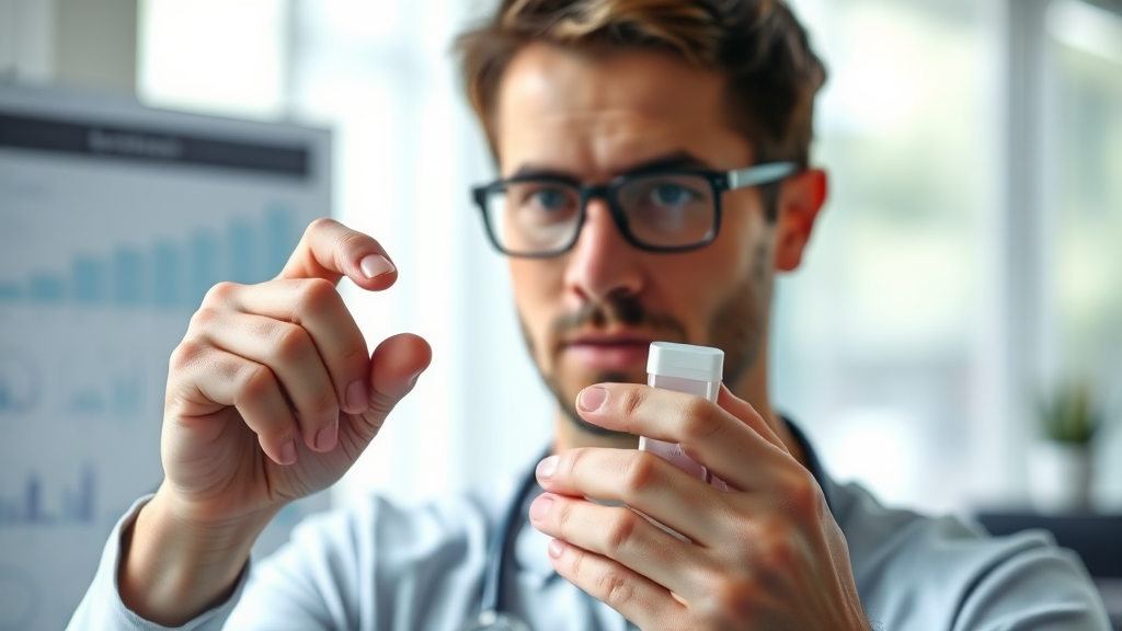 내 건강 상태 파악하기: 보건증 검사 결과 해석법 (realistic 스타일)