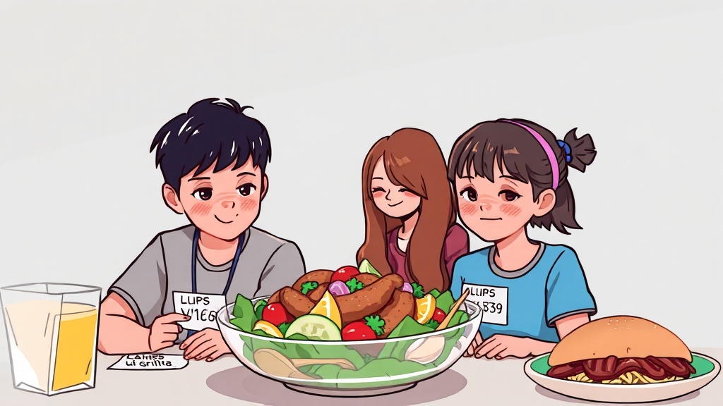 외식 프랜차이즈 할인 (illustration 스타일)