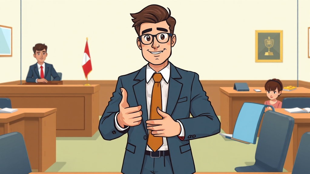 변호사 선임, 왜 필요할까요? (cartoon 스타일)
