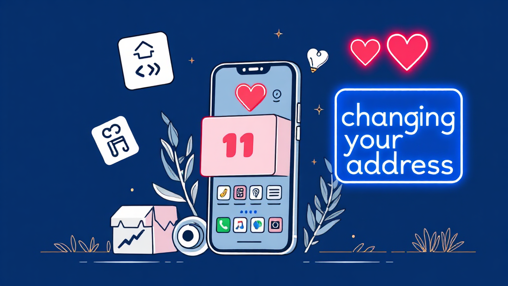 놓치기 쉬운 주소 변경 꿀팁 (illustration 스타일)