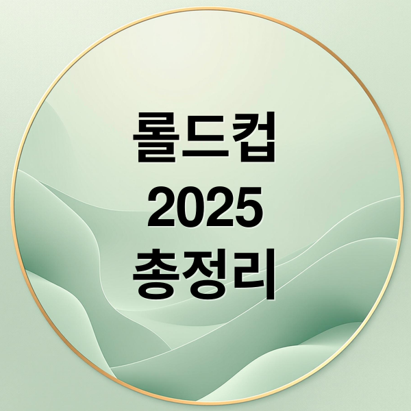 롤드컵
2025
총정리 (롤드컵 2025 일정 참가팀)