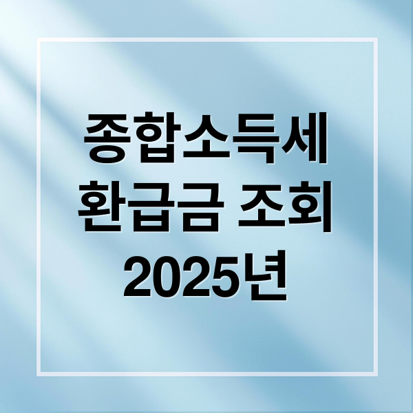 종합소득세
환급금 조회
2025년 (종합소득세 환급일)
