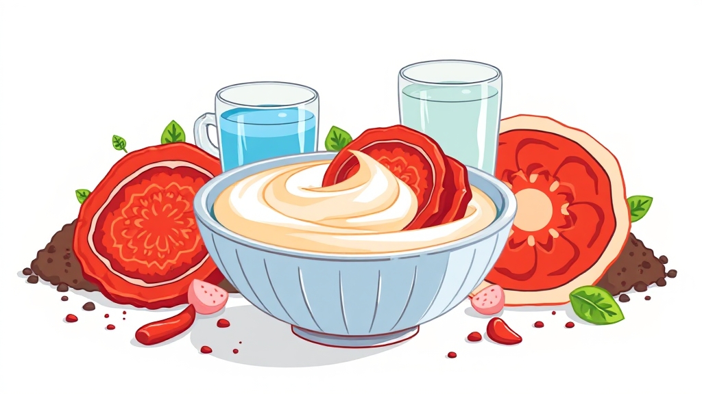 미생물의 긍정적 역할 (illustration 스타일)