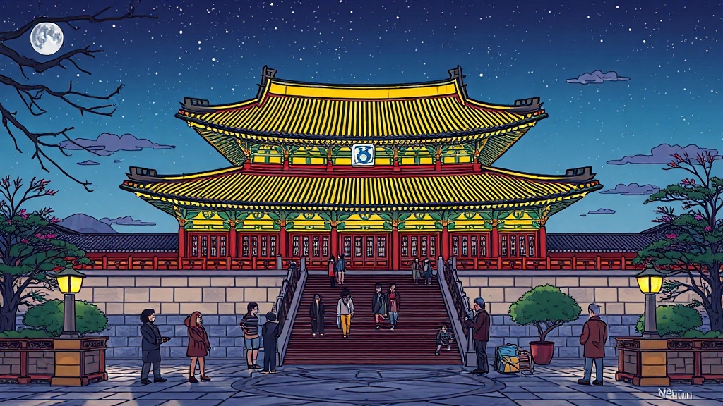 티켓 예매 및 입장 (cartoon 스타일)