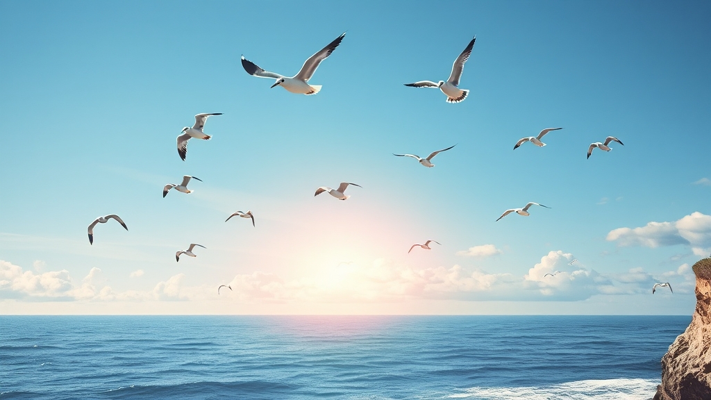 갈매기 꿈: 일반적 의미 (realistic 스타일)