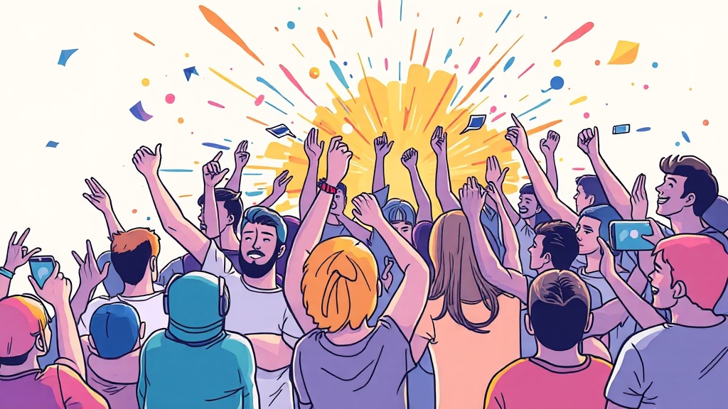 팬덤 반응 및 시장 전망 (illustration 스타일)