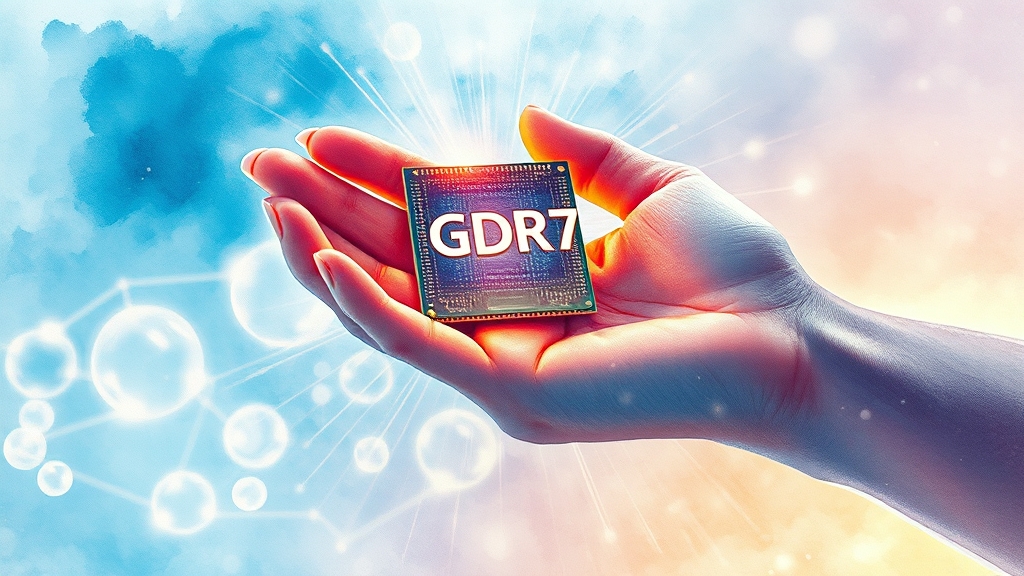 GDDR7 관련 투자 정보 및 유망주 (watercolor 스타일)