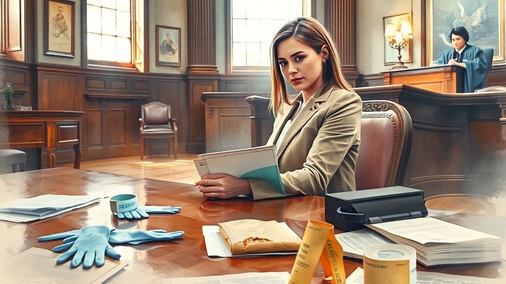 수사 및 증거 확보 전략 (watercolor 스타일)