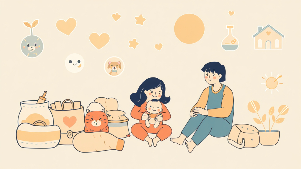 출산지원금 신청 방법 및 필수 서류 완벽 가이드 (illustration 스타일)