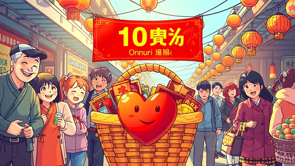 추석 지원금 사용처 및 유의사항 (cartoon 스타일)