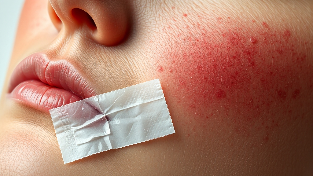 레이저 치료 과정 및 효과 (realistic 스타일)