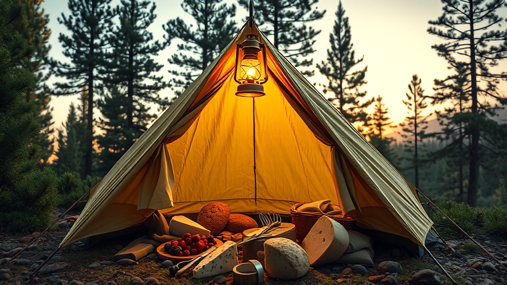 캠핑 준비물, 뭐 챙겨야 할까? (realistic 스타일)